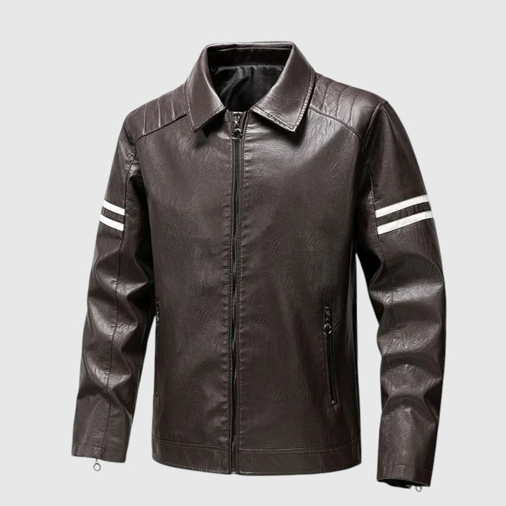 Róbert - Férfi bőr dzseki időtálló elegancia