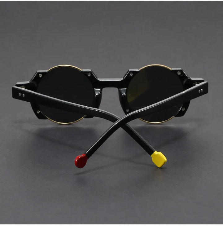 Richárd - Napszemüveg Formázott Kerek Keretekkel Rétegzett Lencsékkel