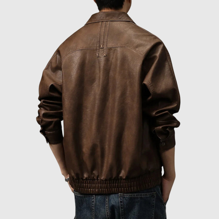 Olivér - Férfi Bőrkabát Időtálló Stílus