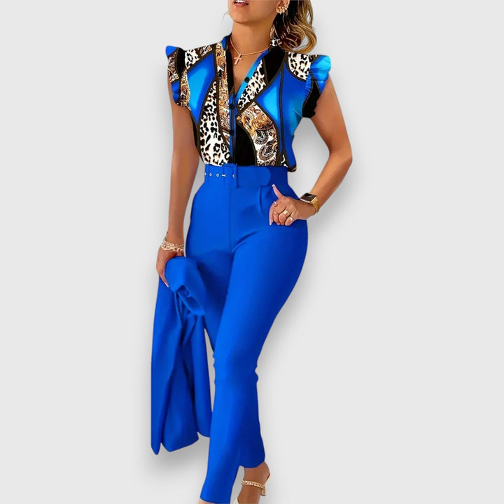 Modern Leopárdmintás Kételemes Szett