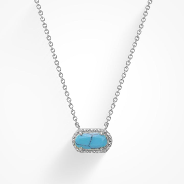 Talia - Nyaklánc drágakő ingaval