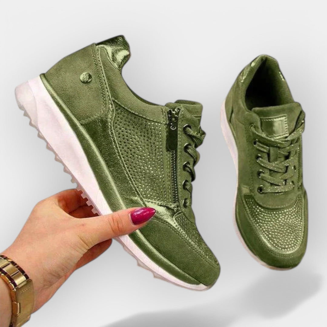 Erzsébet - Sportcipő Cipzárral Ergonikus Támasztó Talp