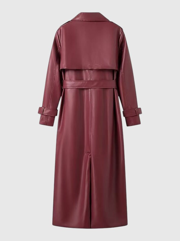 Zora - Elegáns gabardin kabát övvel