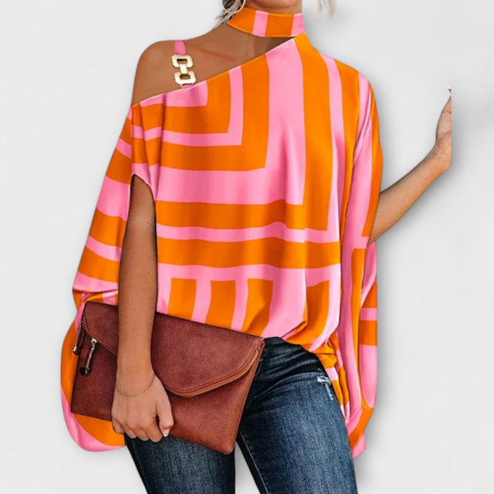 Bernadett - Női váll nélküli blúz