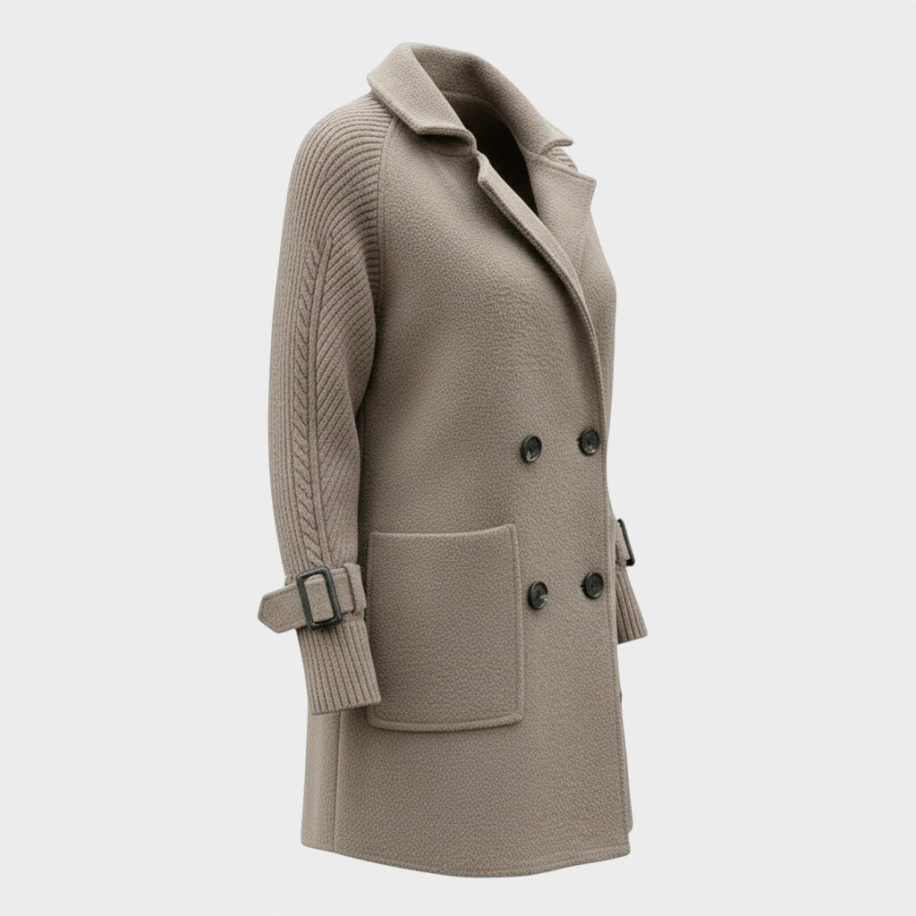 Rózsa - Középhosszú kabát dupla gombolással