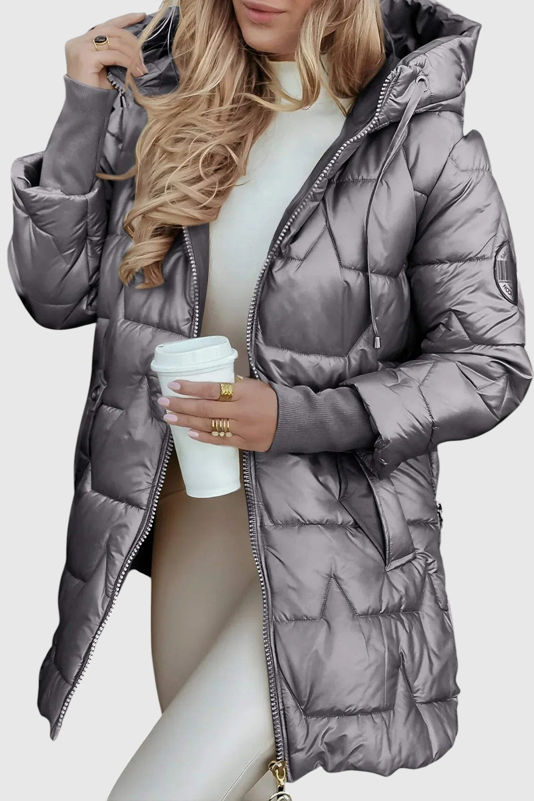 Nolven – Elegáns női kabát kapucnival