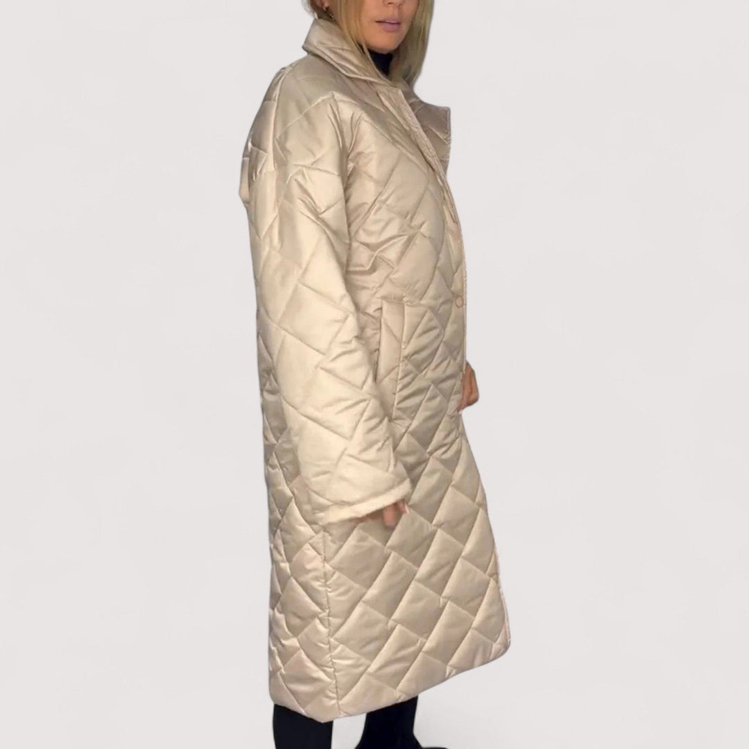 Ofira - Kétoldalas steppelt kabát leopárd béléssel