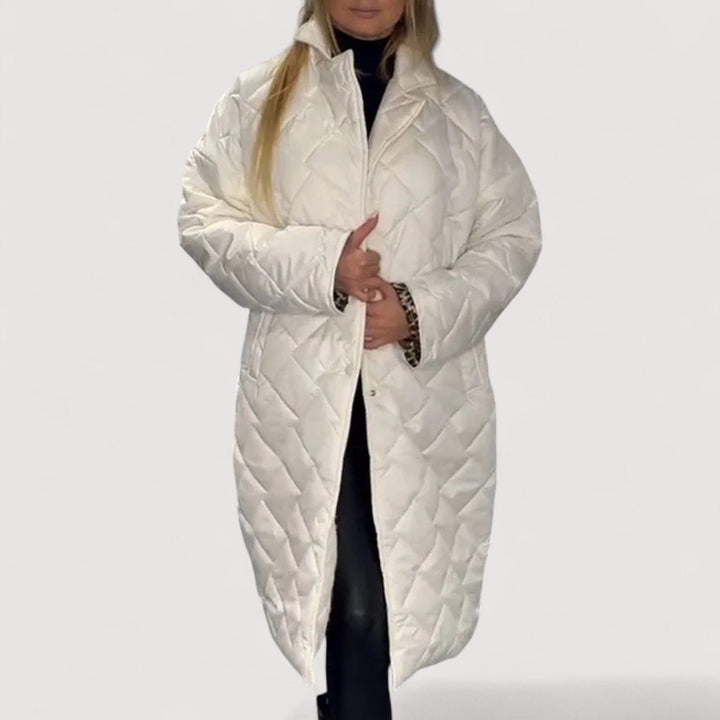 Ofira - Kétoldalas steppelt kabát leopárd béléssel