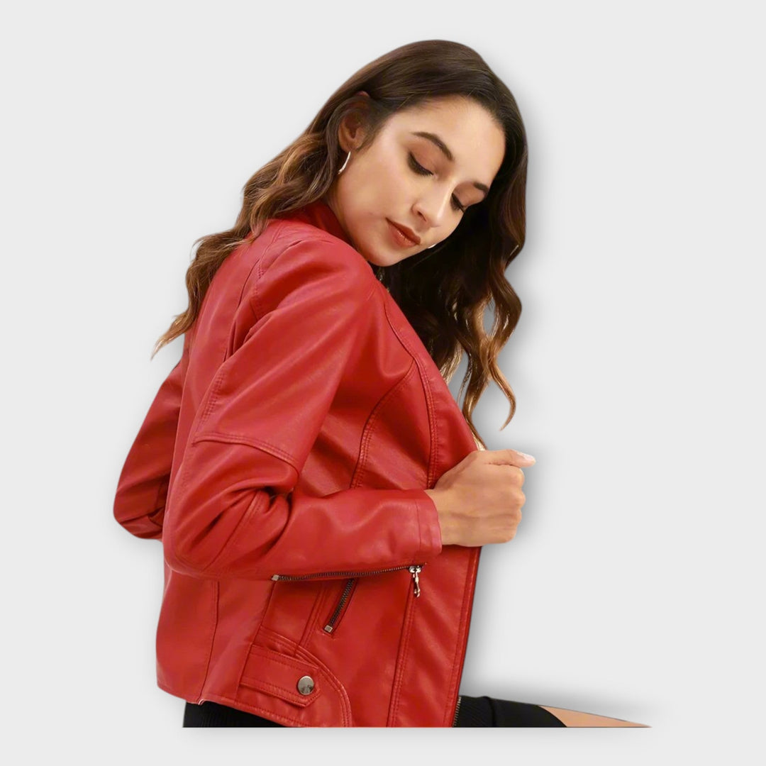 Bettina - Elegáns bőr zakó modern szabással és örök stílussal