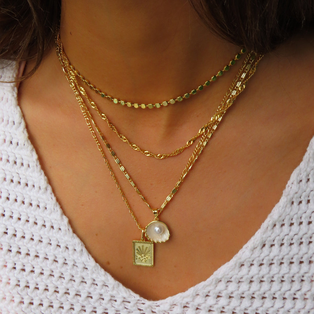 Jáznyaklánc - Kagylónyaklánc tengerihatású megjelenés stílusokhoz illeszkedő kiegészítő