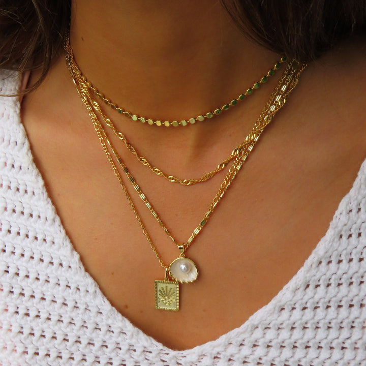 Jáznyaklánc - Kagylónyaklánc tengerihatású megjelenés stílusokhoz illeszkedő kiegészítő