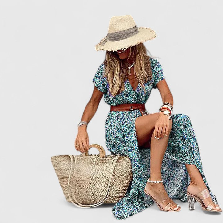 Lorraine - Stílusos Boho Maxi Ruha