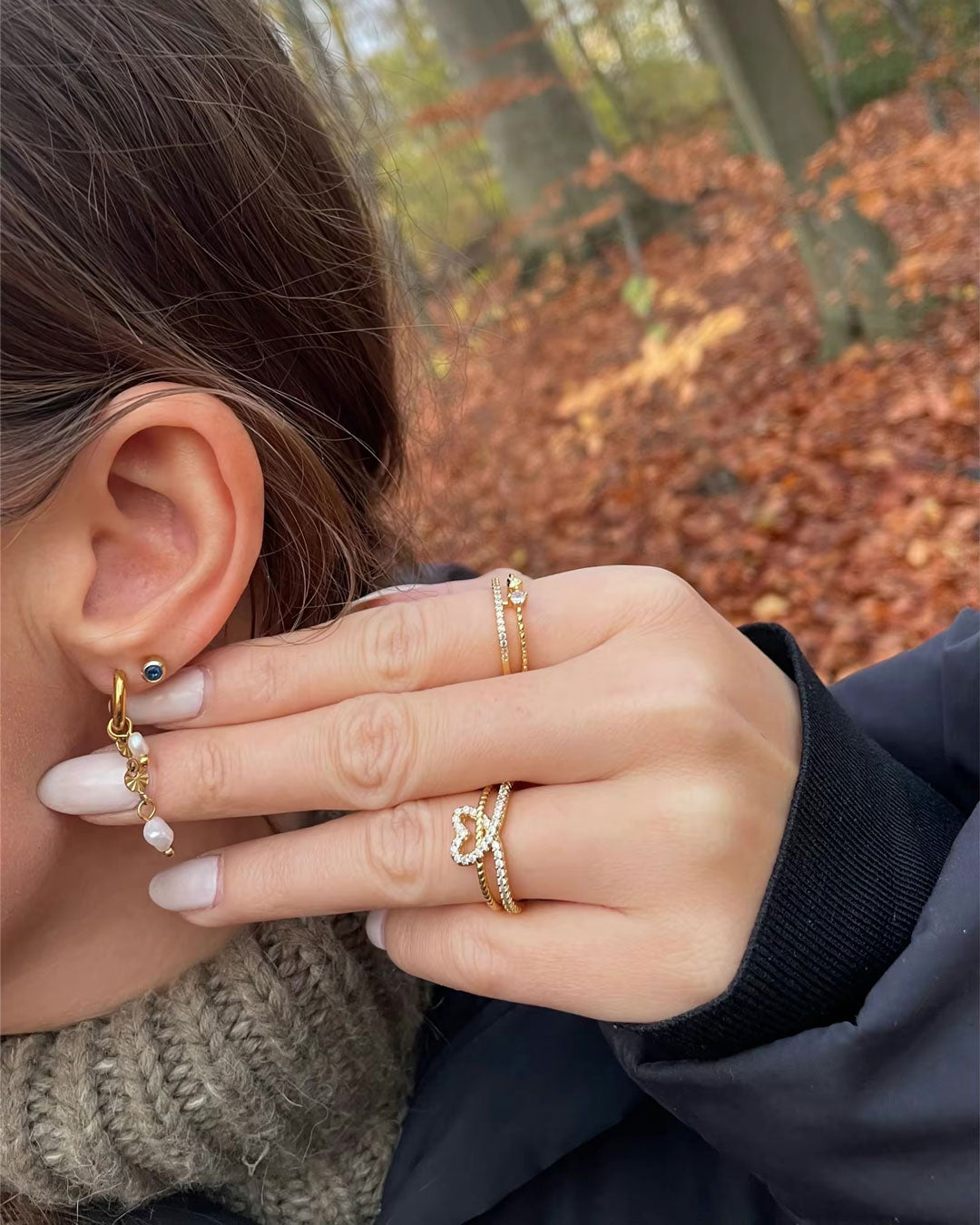 Lyannette - Napkitörő Fülbevalók 18K Arany