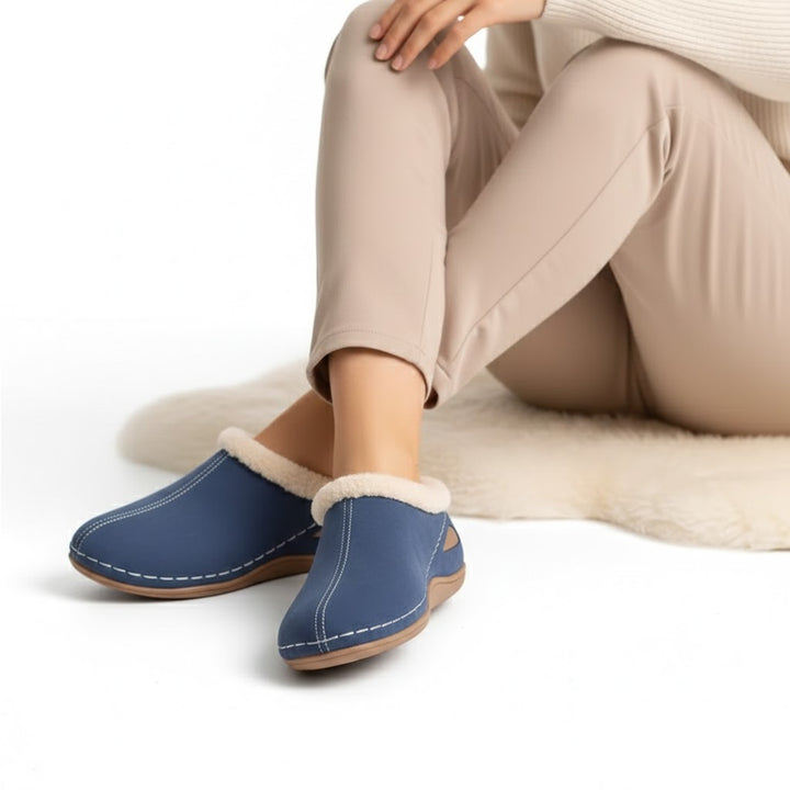 Éva  – Szőrmebélésű Slip-On Szandálok