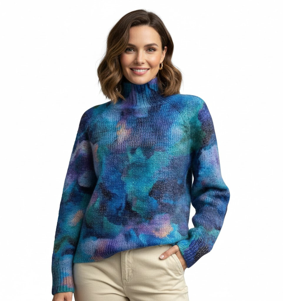 Aimelie - Elegáns Garbós Pulóver