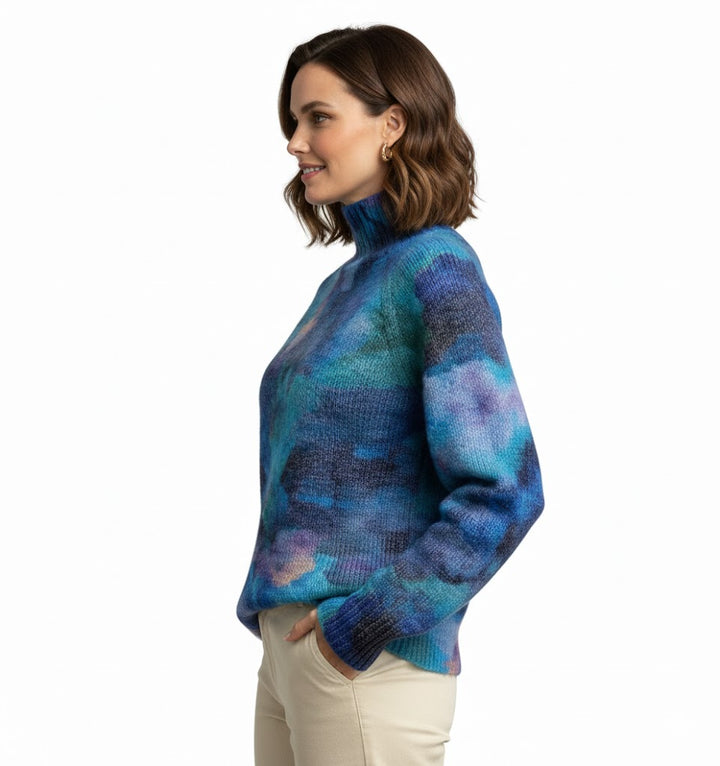 Aimelie - Elegáns Garbós Pulóver