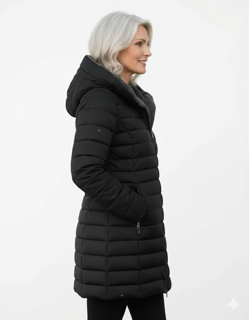 Katalin - Télikabát meleg kapucnival