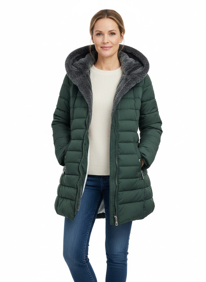 Katalin - Télikabát meleg kapucnival