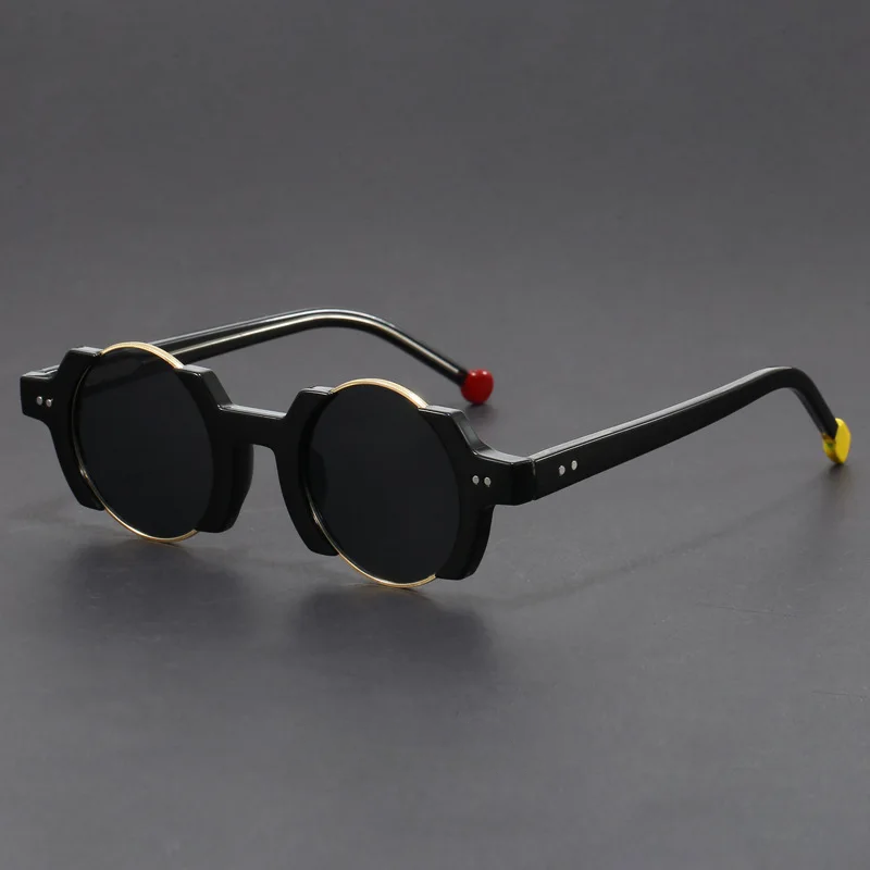 Richárd - Napszemüveg Formázott Kerek Keretekkel Rétegzett Lencsékkel