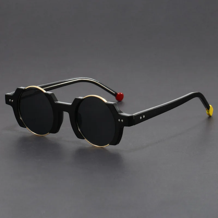 Richárd - Napszemüveg Formázott Kerek Keretekkel Rétegzett Lencsékkel