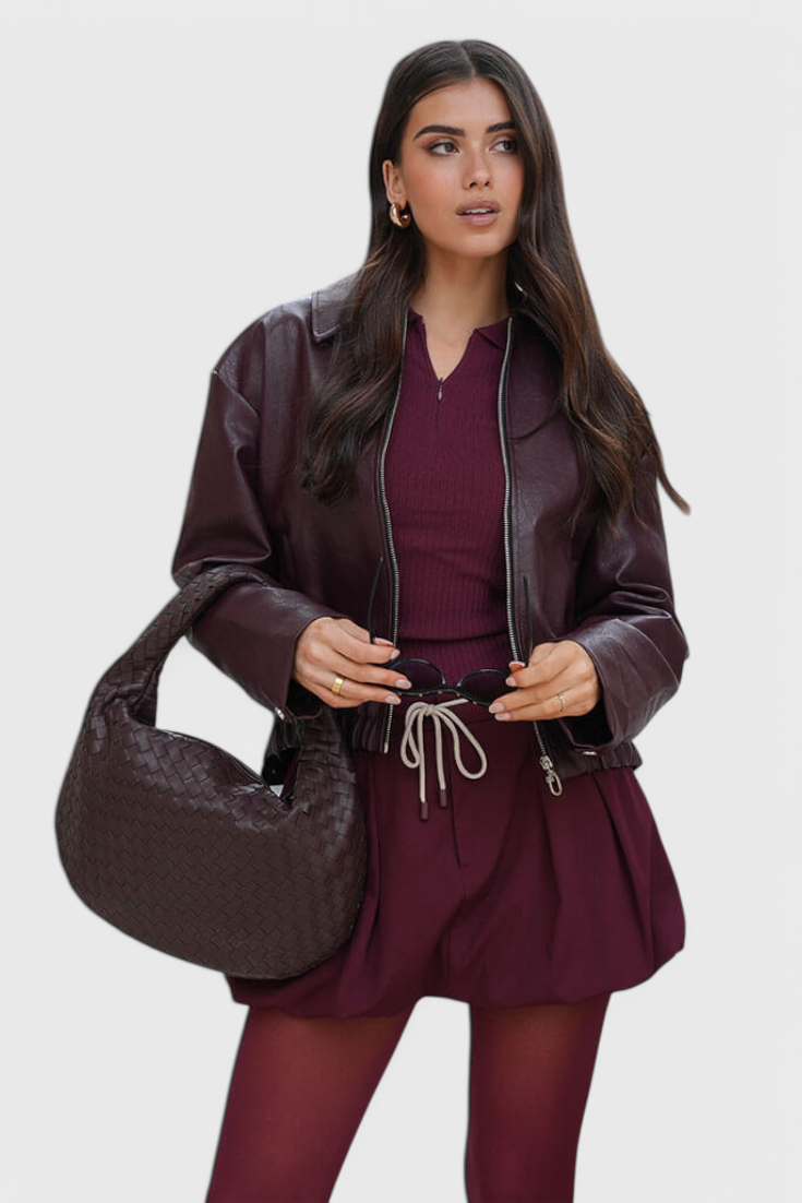 Lara – Torba za ramena s teksturo vzorca